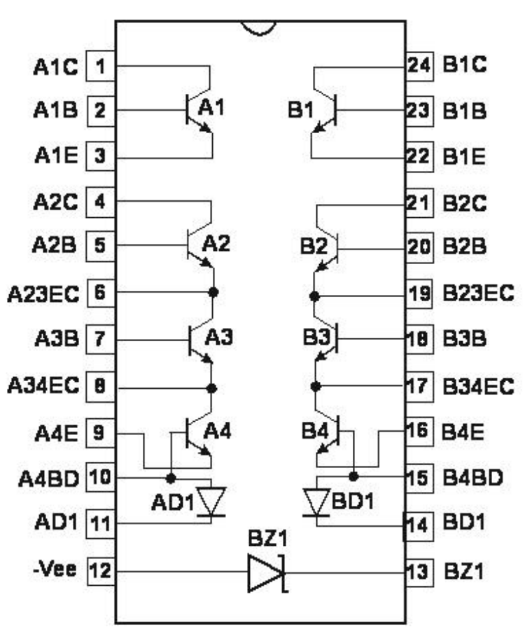 Alfa Rpar - AS3052D - NPN Transistor Array