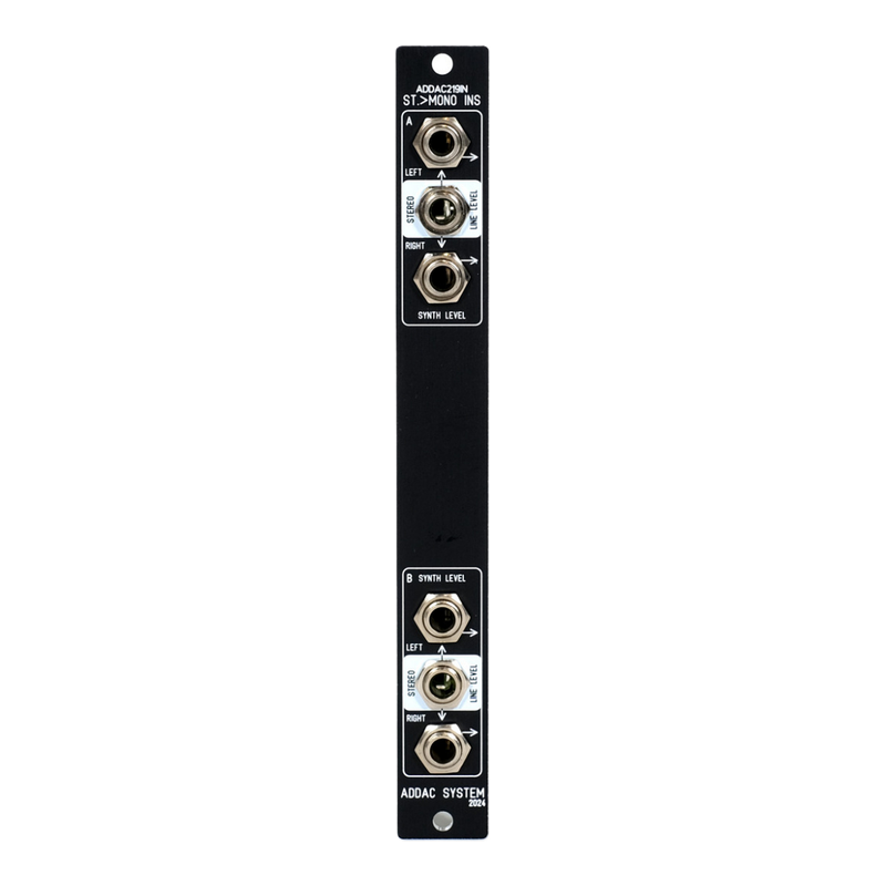 ADDAC System - 219IN Stereo > Dual Mono