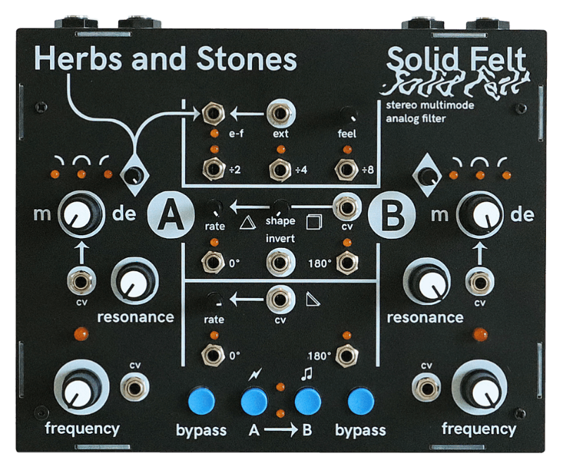 Herbs and Stones - Solid Felt