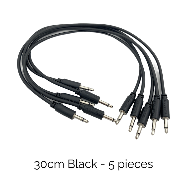 Befaco Patch Cables - 30cm (Black, 5 pcs)