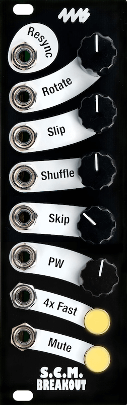 4ms - Shuffling Clock Multiplier Breakout (Black)