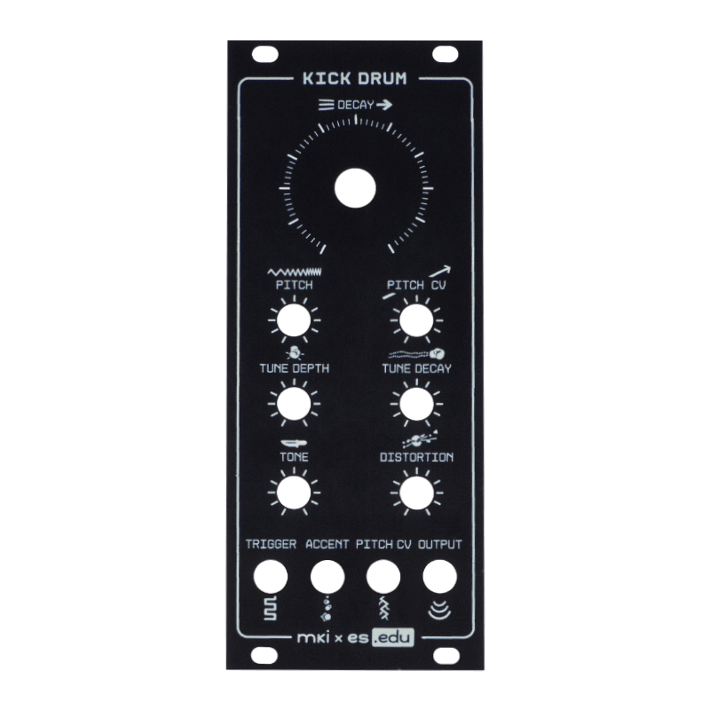 Erica Synths - EDU DIY Kick Drum Konstrukt-8 Panel