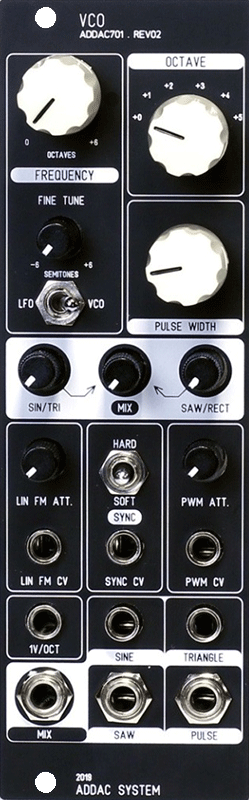 ADDAC System - 701 VC Oscillator V2