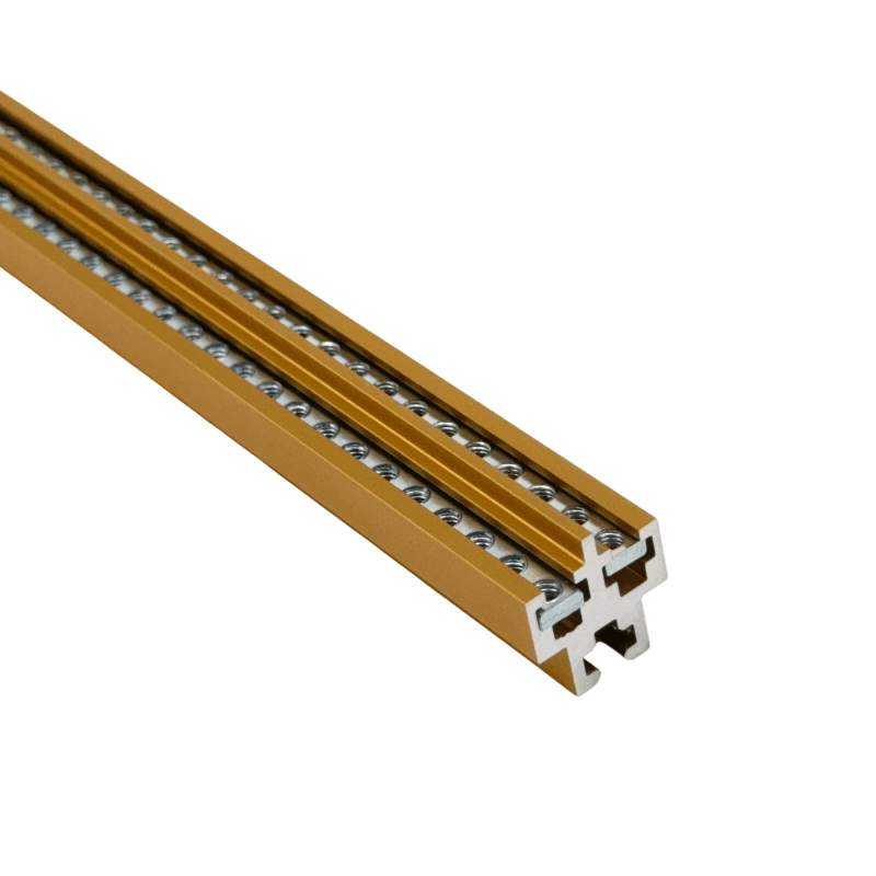 Eurorack Rails - Double Rail Low Profile - Type A (gold)