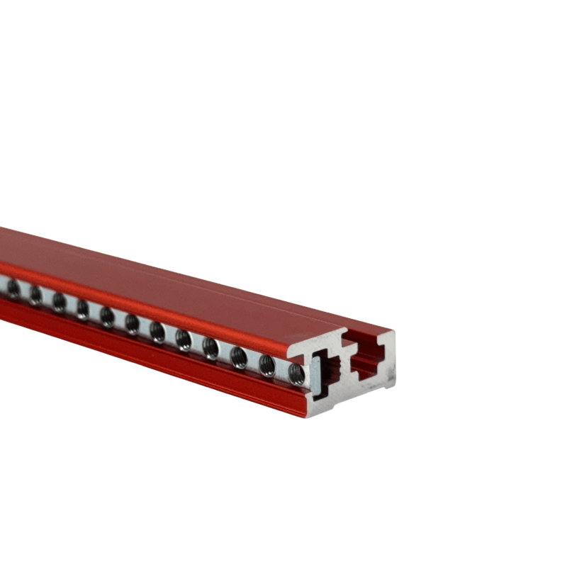 Eurorack Rails - Low Profile - Type A (red) - 114 HP