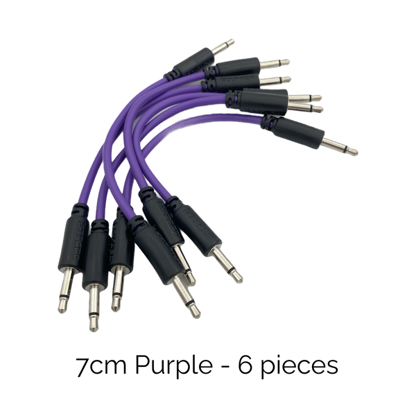 Befaco Patch Cables - 7cm (Purple, 6 pcs)