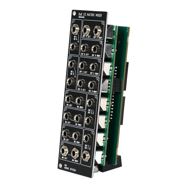 ADDAC System - 814A 6x6 Stereo Matrix Mixer Jacks