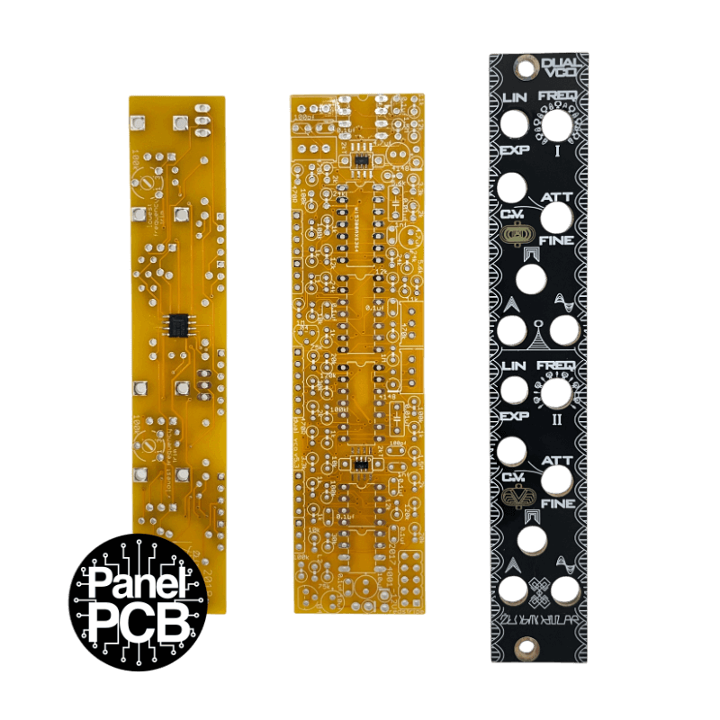 Zlob Modular - Dual VCO (Panel PCB)