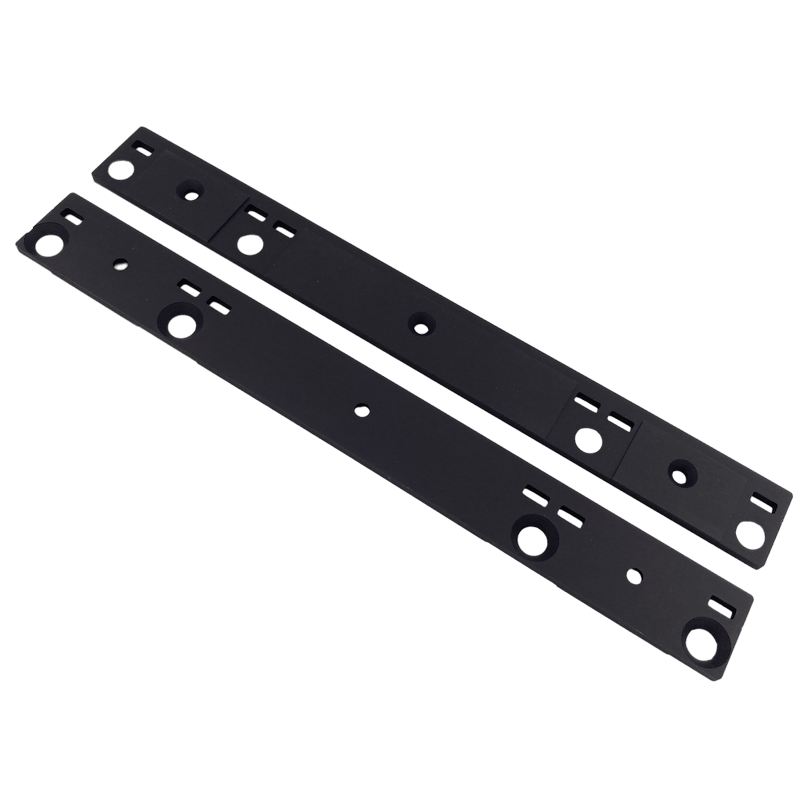 Side Brackets - 3U+1U-INT-ALU-LP-DBL-A-BLK